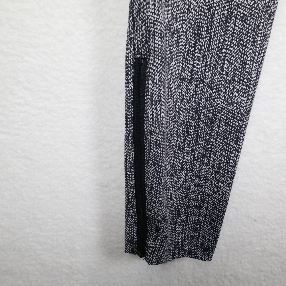 Athleta Delancey Textured Moto Tight Legging Black White Medium - Picture 5 of 9